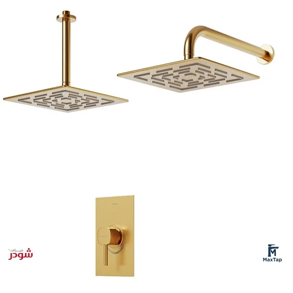 شیر حمام توکار شودر مدل رومر BRASS تیپ یک 2