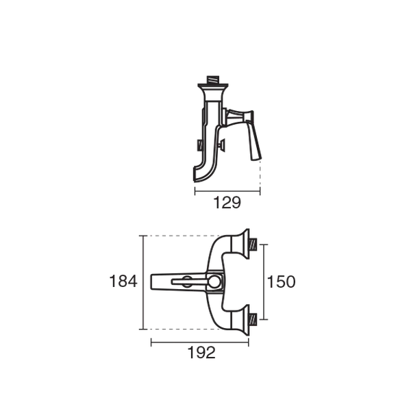 شیر حمام کلاسیک kwc 2