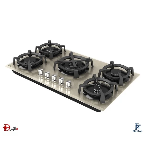 اجاق گاز رومیزی شیشه‌ای داتیس مدل DG-567 بژ (شامپیانی)2