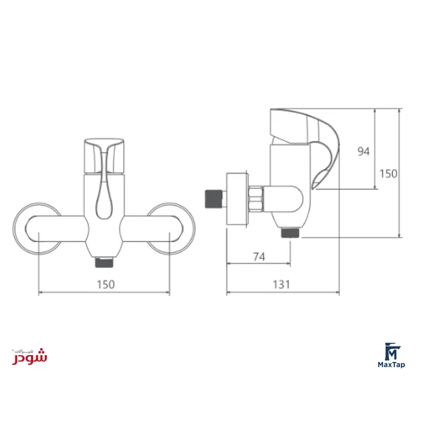 شیر توالت شودر مدل دانته 1