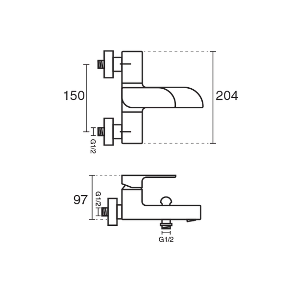 شیر حمام مایا KWC 2