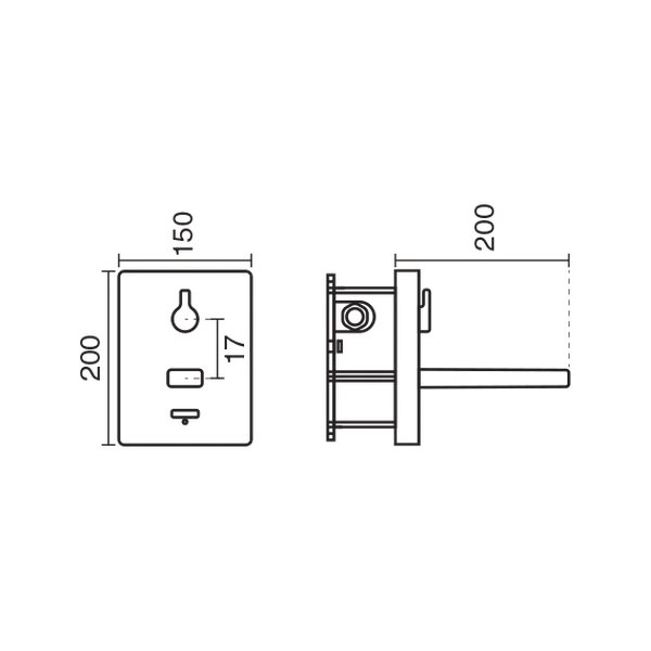 شیر روشویی آوا الکترونیک توکار2