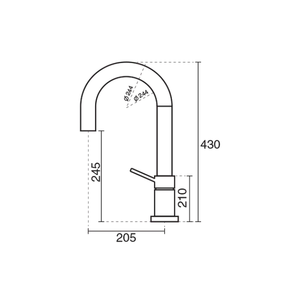 شیر آشپزخانه اینوکس پول دان2