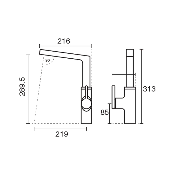 شیر آشپزخانه آوا تاپ لاین 4