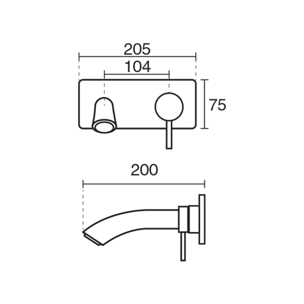 شیر روشویی توکار زو تیپ 1 2