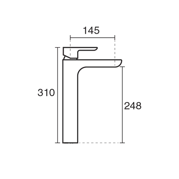 شیر روشویی ریتا پایه بلند 5