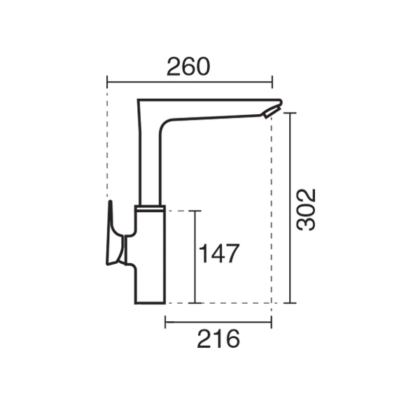 شیر آشپزخانه ورونا تاپ لاین KWC 3