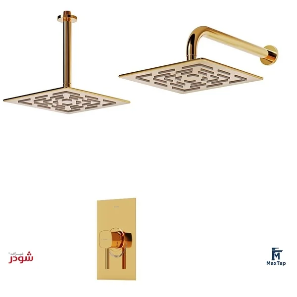 شیر حمام توکار شودر مدل رومر BRASS تیپ یک 4