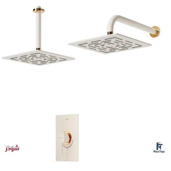 شیر حمام توکار شودر مدل رومر BRASS تیپ یک 3