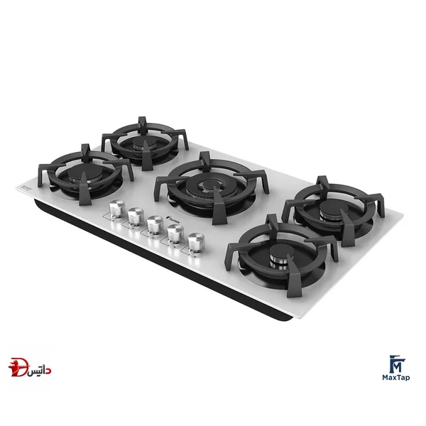اجاق گاز رومیزی شیشه‌ای داتیس مدل DG-567U سفید2