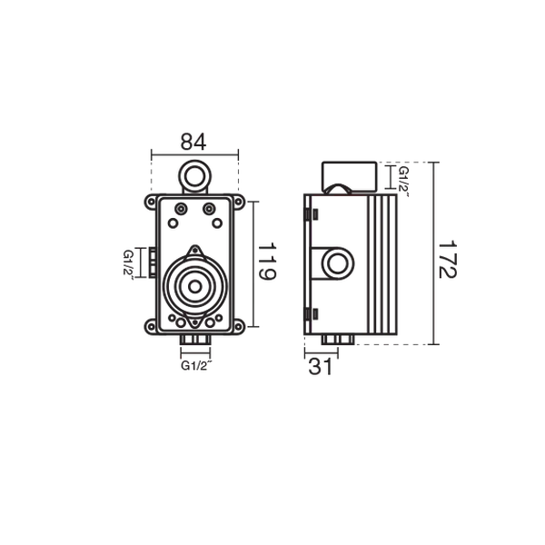 شیر مرکزی روشویی KWCعکس دوم