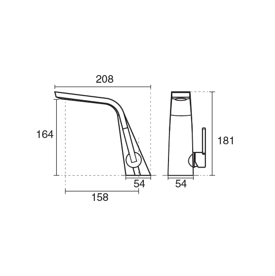 شیر روشویی متیس پایه کوتاه 6
